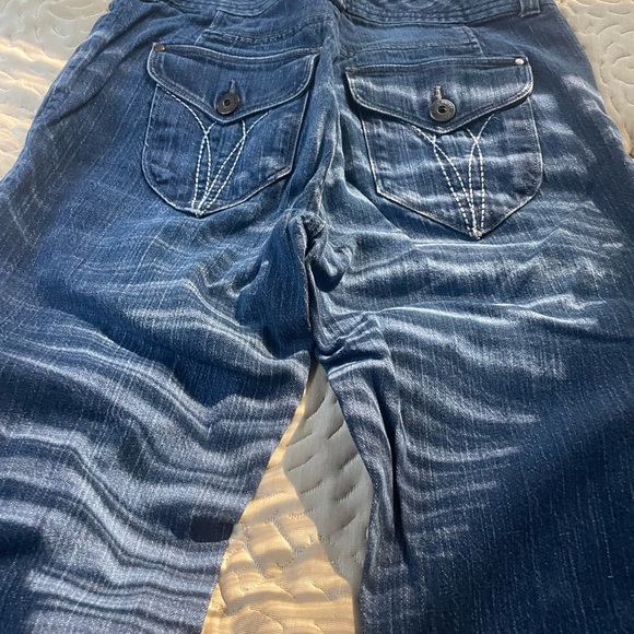 Eddie Bauer Dark Blue Flare Jeans - Picture 3 of 4